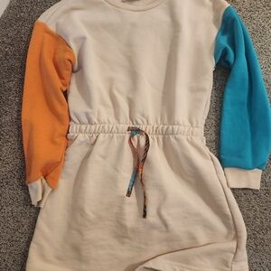 Colorblock Long Sleeve Dress